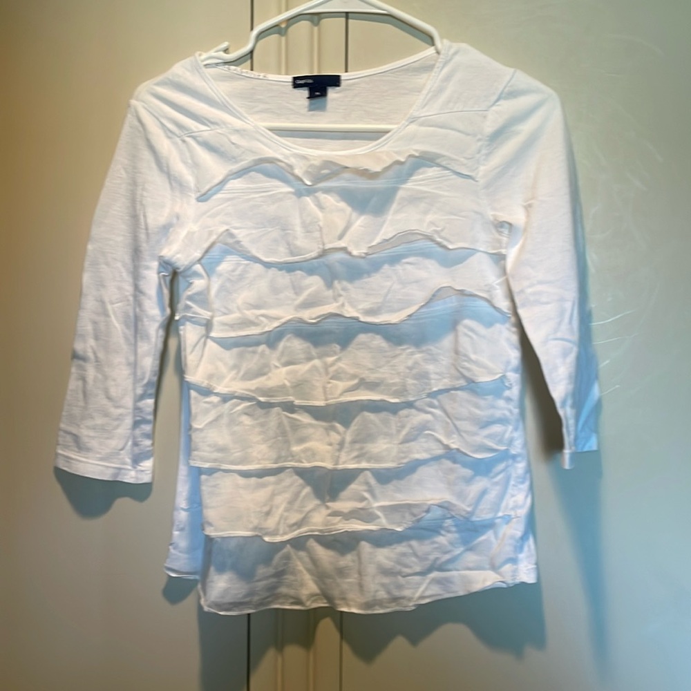 GAP Kids White Ruffle Blouse